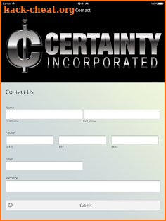 Certainty Incorporated screenshot