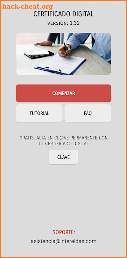 Certificado digital directo con DNI o verificación screenshot