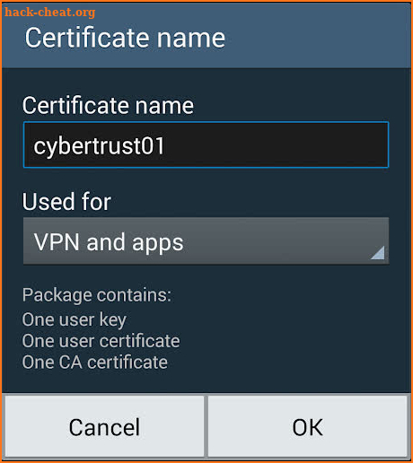 Certificate Importer screenshot