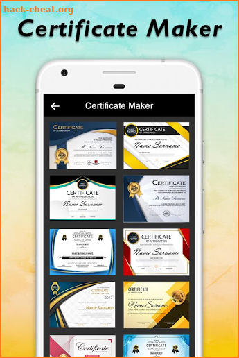 Certificate Maker screenshot