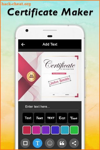 Certificate Maker screenshot