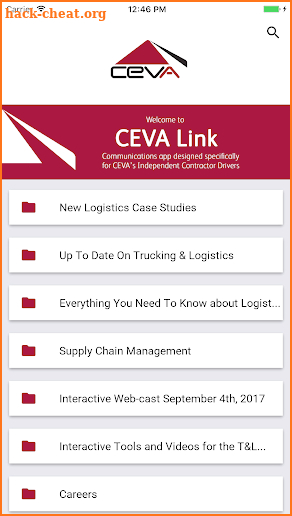 CEVA Link screenshot
