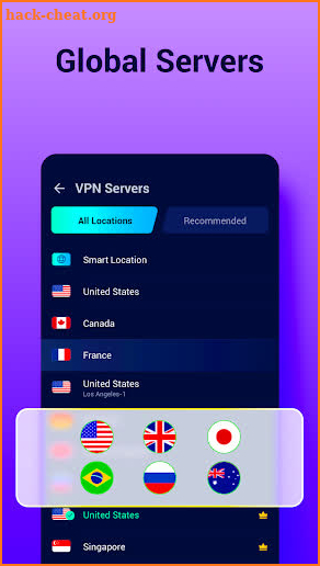 CEX VPN screenshot