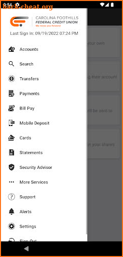 CFFCU Mobile Banking screenshot