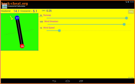 CFI Tools Crosswind Calculator screenshot