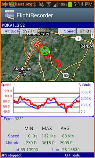 CFI Tools Flight Recorder screenshot