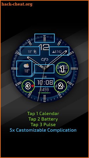 CFS121 Classic watch face screenshot