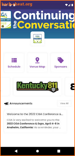 CGA Conference 2022 screenshot