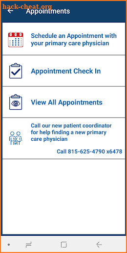 CGH Medical Center Clinics screenshot
