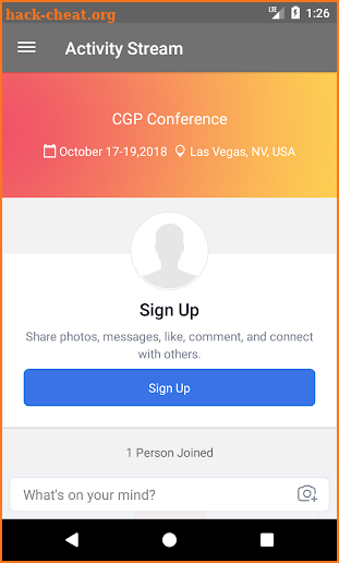 CGP Conference screenshot