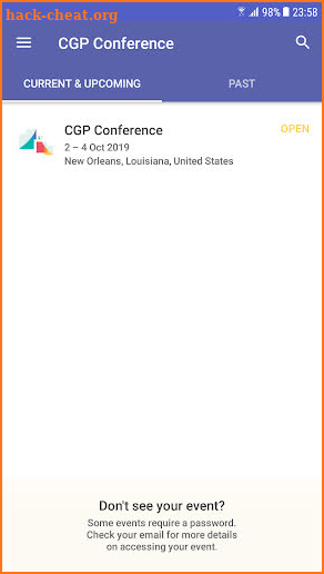 CGP Conference 2019 screenshot