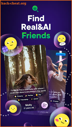 ChaChat: Friends, Chat & AI screenshot