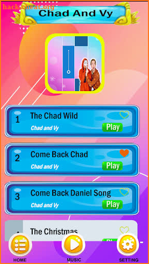Chad And Vy Piano Music Tiles screenshot