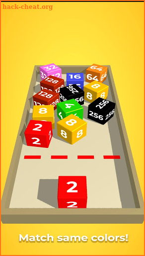Chain Cube: 2048 3D merge game screenshot