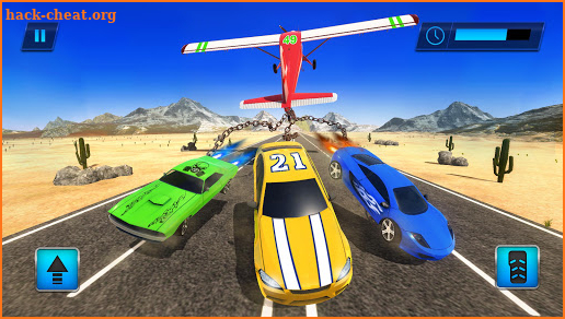 Chained Plane Vs Racing Cars Crash Stunts screenshot