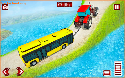 Chained Tractor Towing Bus Rescue Mission screenshot