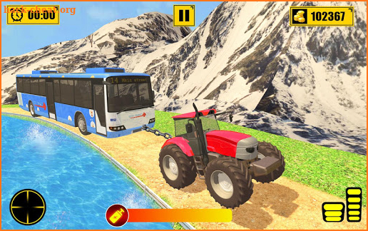 Chained Tractor Towing Rescue screenshot