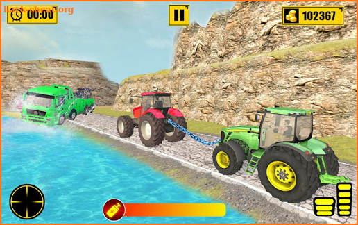 Chained Tractor Towing Rescue screenshot