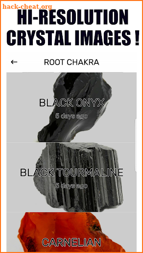 Chakra Crystals Gemstones screenshot