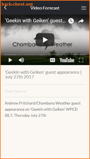 Chambana Weather screenshot