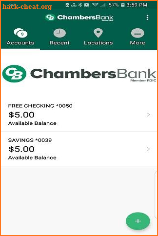 Chambers Bank Mobile Banking screenshot