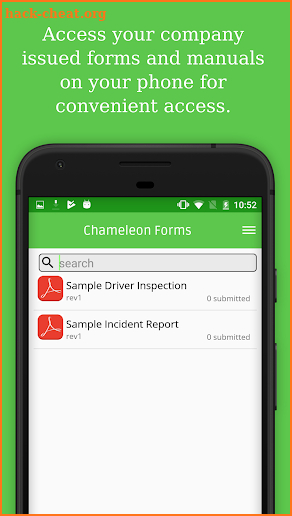 Chameleon Forms App screenshot