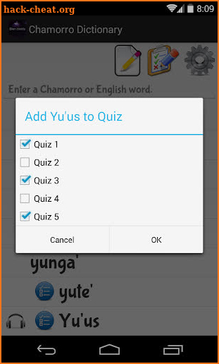 Chamorro Dictionary screenshot