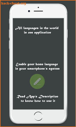 Change Languages screenshot
