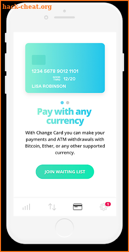 Change Wallet screenshot