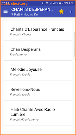 Chants D'Esperance screenshot