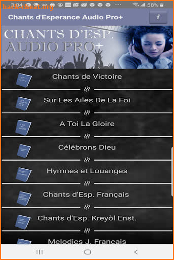 Chants d'Esperance Audio Pro+ screenshot