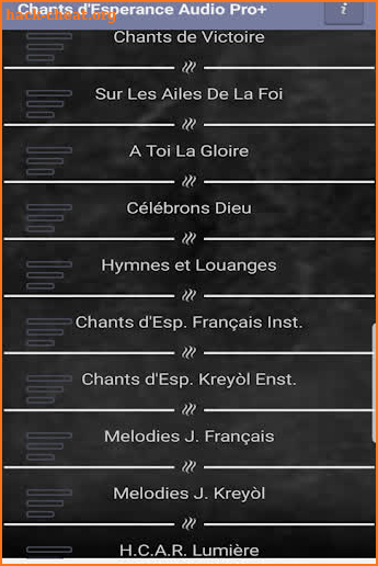 Chants d'Esperance Audio Pro+ screenshot