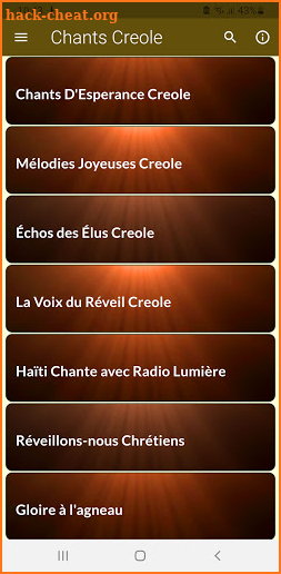 Chants D'Esperance Creole screenshot