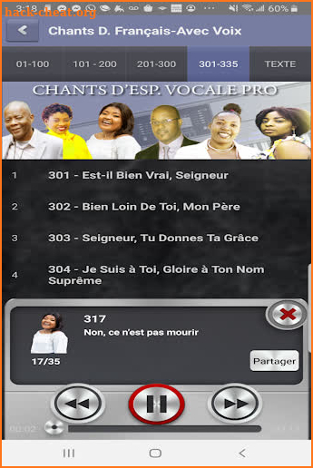 Chants d'Espérance Vocal Pro screenshot