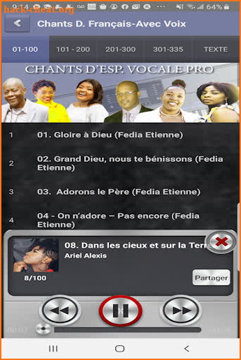 Chants d'Espérance Vocal Pro screenshot