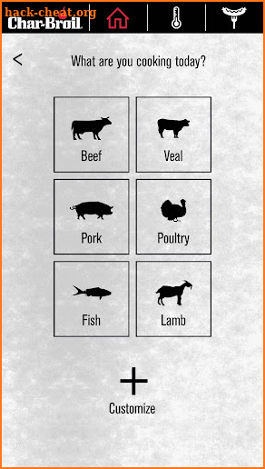 Char-Broil Smart Thermometer screenshot