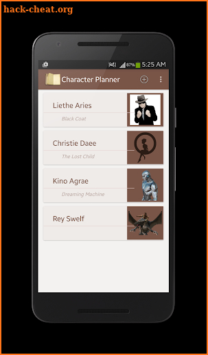 Character Story Planner screenshot
