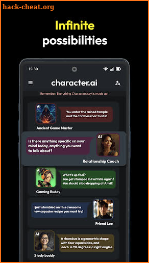 Character.AI screenshot
