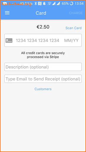 Charge - Stripe Card Payments screenshot