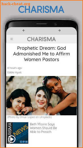 Charisma Magazine screenshot