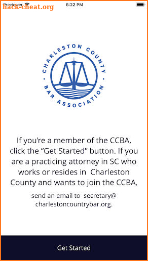 Charleston County Bar Association screenshot