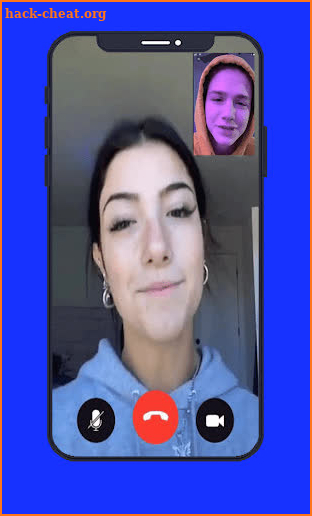 Charli D'amelio fake call video screenshot