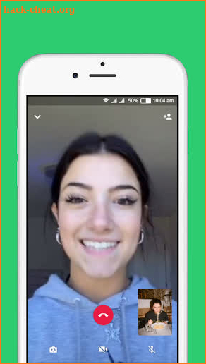 Charli D'amelio fake video call screenshot