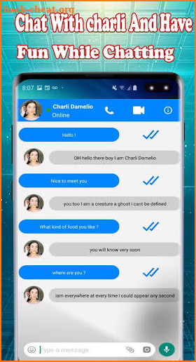 Charli Damelio Fake Video Call - Real Voice screenshot