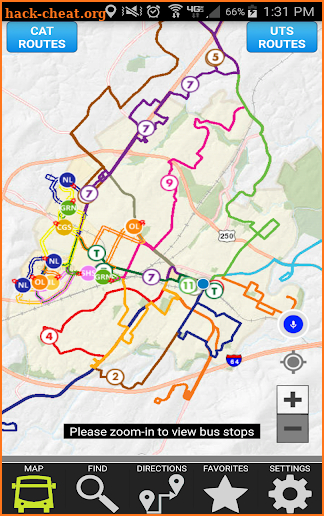 Charlottesville Area Transit screenshot