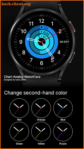 Chart Analog Watch face screenshot
