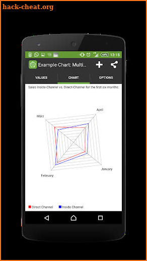 Chart Maker Pro: Radar Chart screenshot