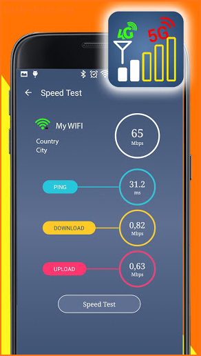 Chart signals & Network speed test 3g 4g 5g Wi-Fi screenshot