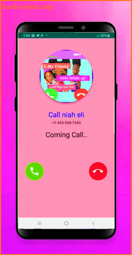 chat contact with niah elli video chat prank screenshot