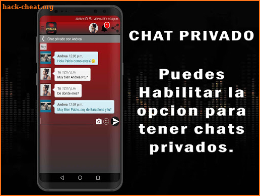 Chat España Gratis App screenshot